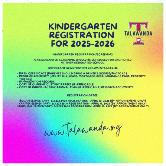 Kindergarten Registration Information